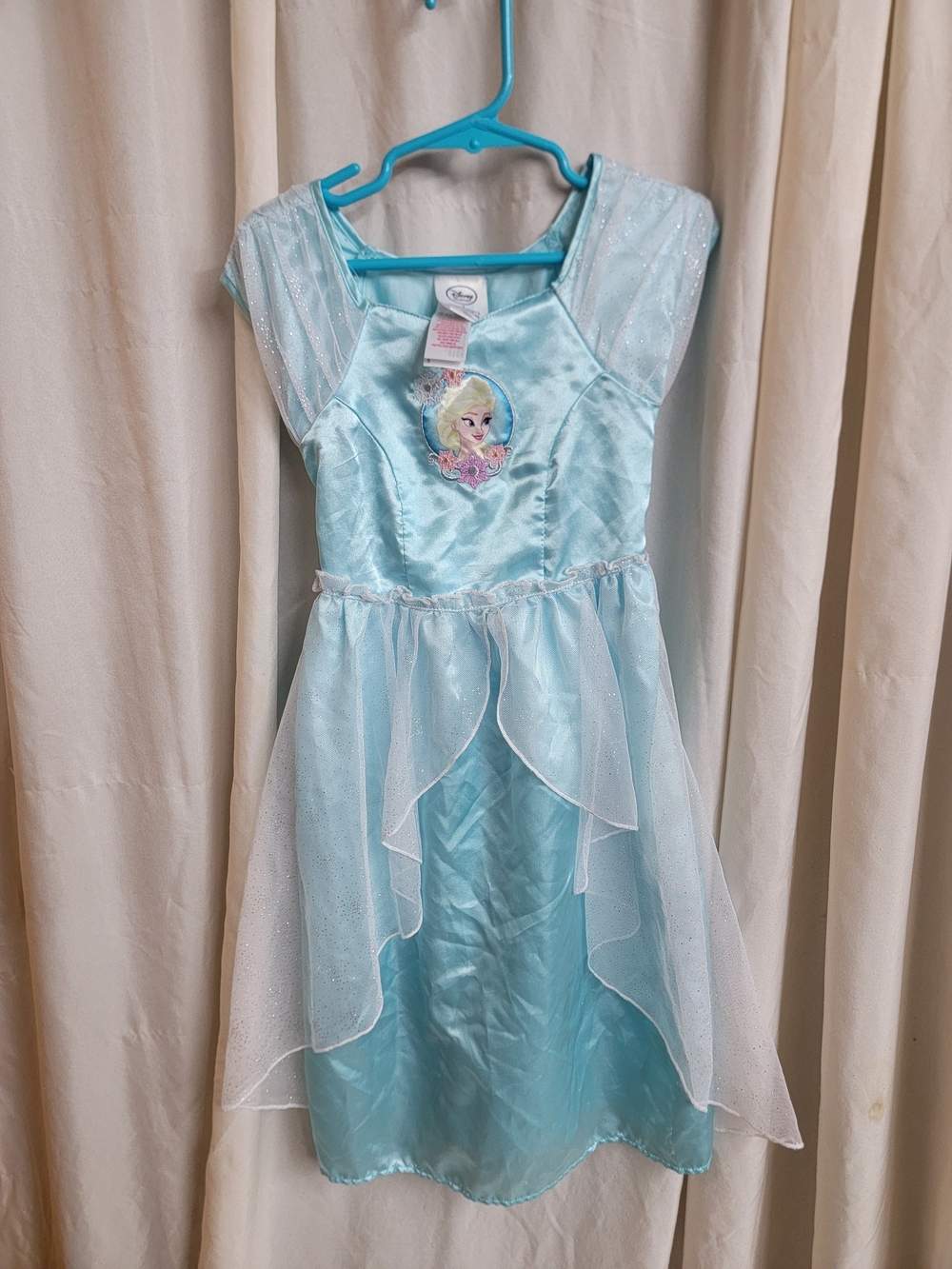 Disney Frozen Elsa Light Blue Princess Dress Halloween Size 4